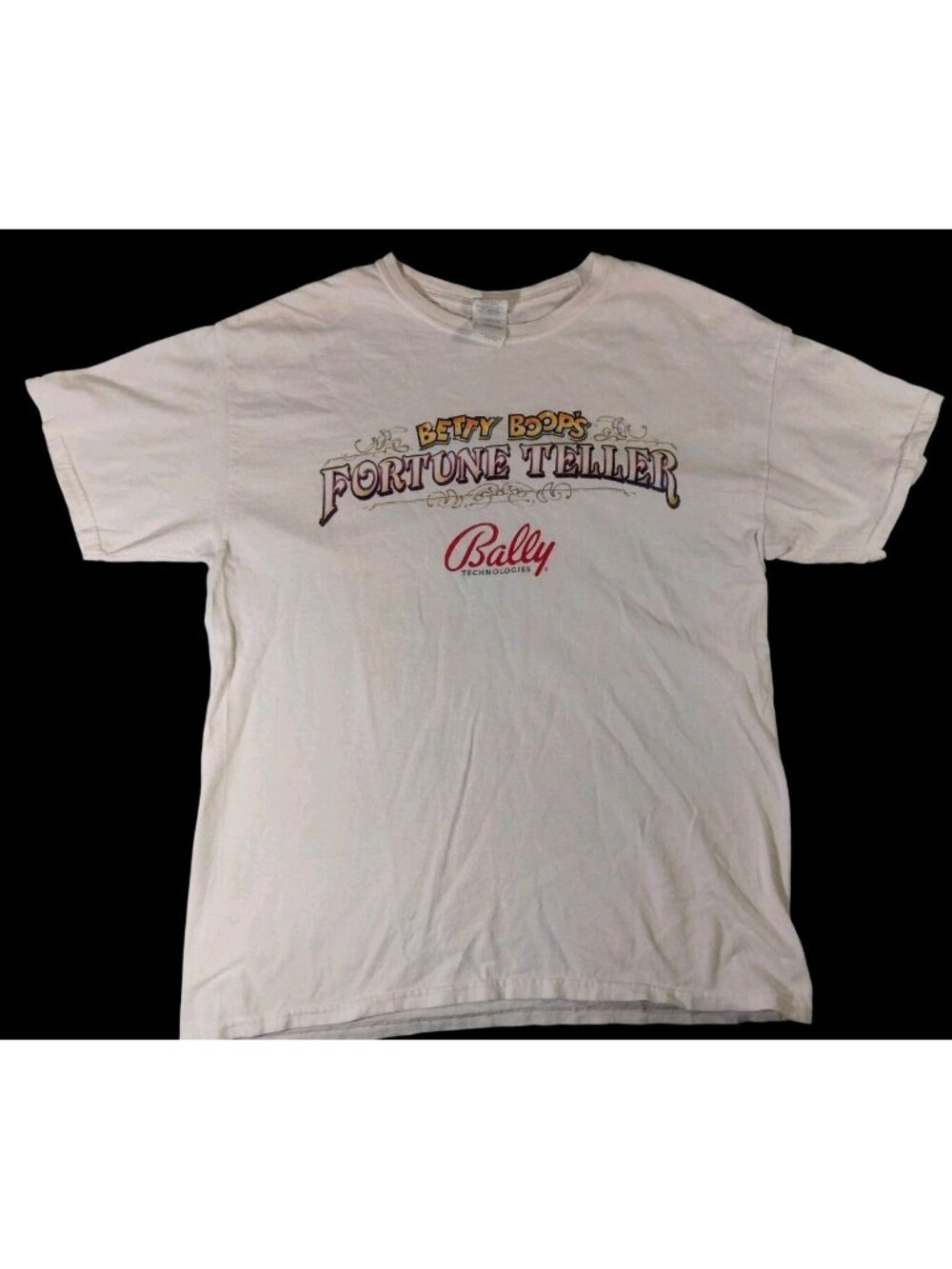 Vtg Y2K Betty Boop Fortune Teller T Shirt L Slotottarius Horoscope Bally Casino